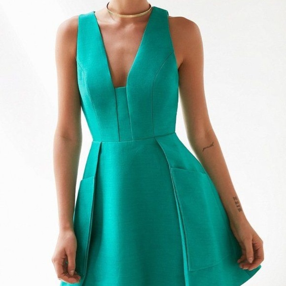 C/MEO Collective Dresses & Skirts - C/meo Collective The Nights Plunging Mini Dress XS
